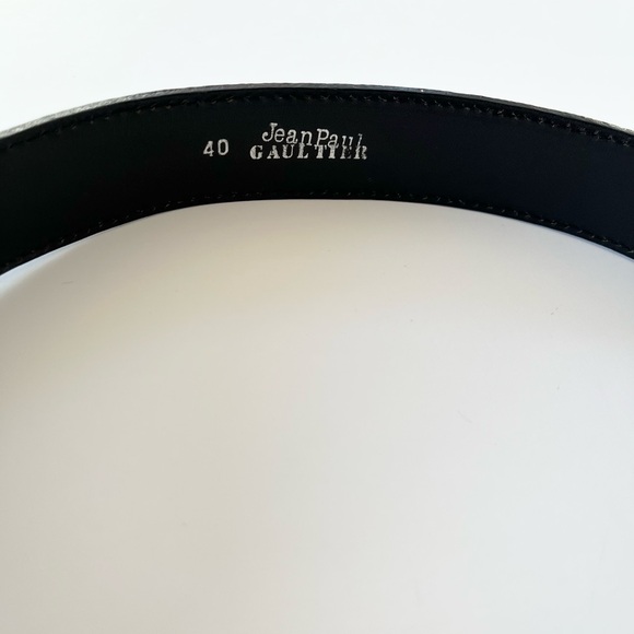 Vintage Jean Paul Gaultier Leather Waist Cincher Belt ~ Size 40 - Picture 6 of 8